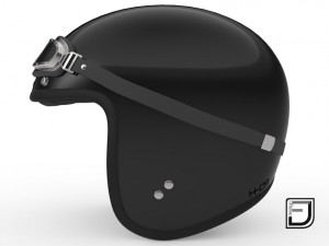 black r helmet h09 3D मॉडल