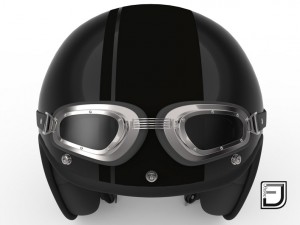 black r helmet h09 3D मॉडल