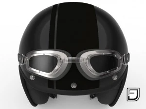 black r helmet h09 3D Model