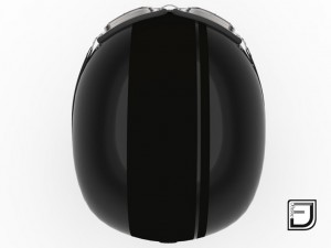 black r helmet h09 3D मॉडल
