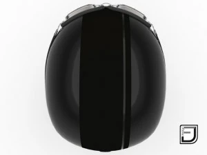 black r helmet h09 3D Model