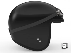 black r helmet h09 3D Model