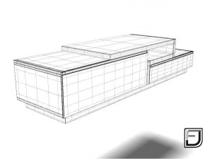 dudukan televisi 1 Model 3D