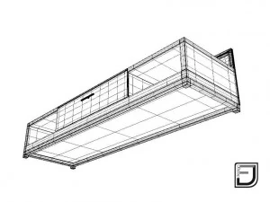 tv stand 2 3D Model