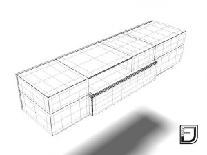 tv stand 3 3D Модель