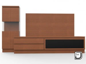 dudukan televisi 5 Model 3D