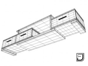 tv stand 6 3D Model