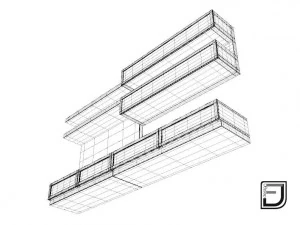 тумба під телевізор 7 3D Модель