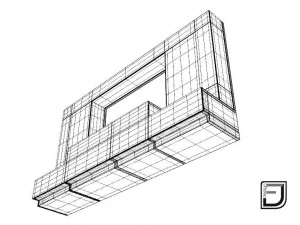 porta tv 8 Modello 3D
