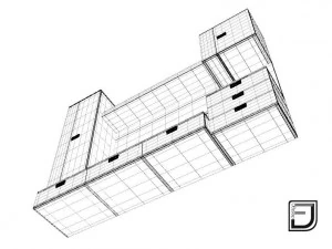tv stand 9 3D Model
