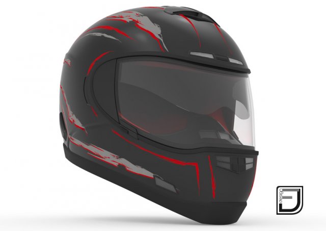 black helmet h10 3D Model .c4d .max .obj .3ds .fbx .stl .blend 