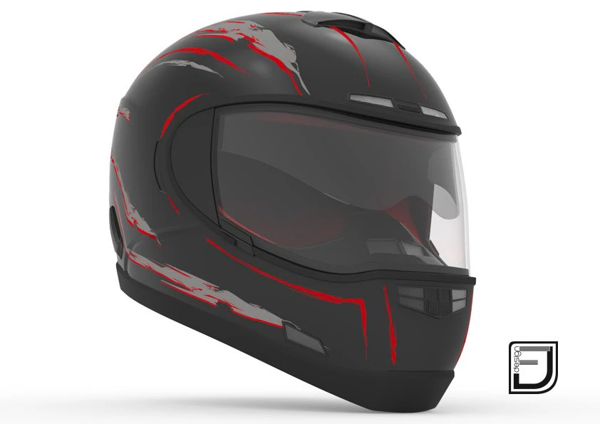 black helmet h10 3D Model .c4d .max .obj .3ds .fbx .stl .blend 