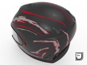 black helmet h10 3D Model