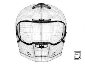 black helmet h10 3D Model