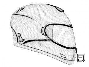 black helmet h10 3D Model