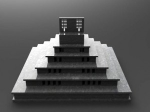 temple of the five floor building Modelo 3D