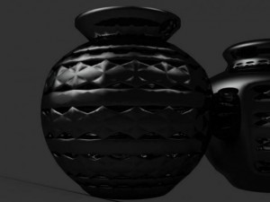 black mud vases 3Dモデル