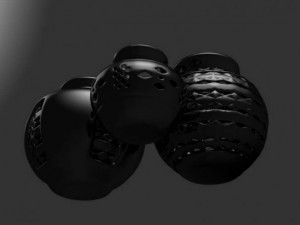 black mud vases 3Dモデル