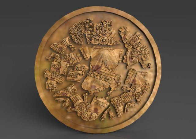 coyolxauhqui 3D Model .c4d .max .obj .3ds .fbx .stl .blend 