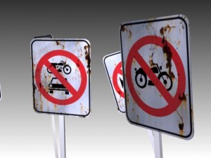 traffic signs 3D Model