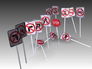 traffic signs 3D Model