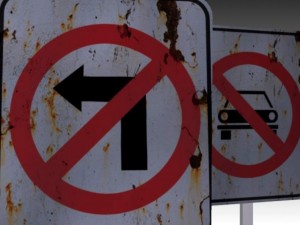 traffic signs 3D Model
