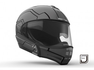 Grey Modular Helmet H12 3D Model