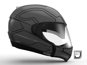 Grey Modular Helmet H12 3D Model