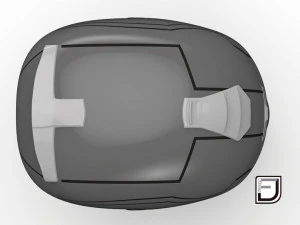 Grey Modular Helmet H12 3D Model