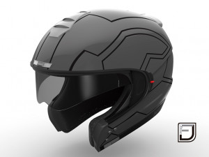 Grey Modular Helmet H12 Modelo 3D