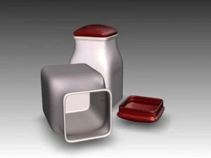 sugar and coffee containers 3D Model