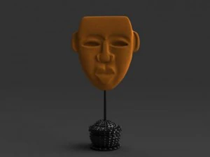 非洲面具 3D 模型