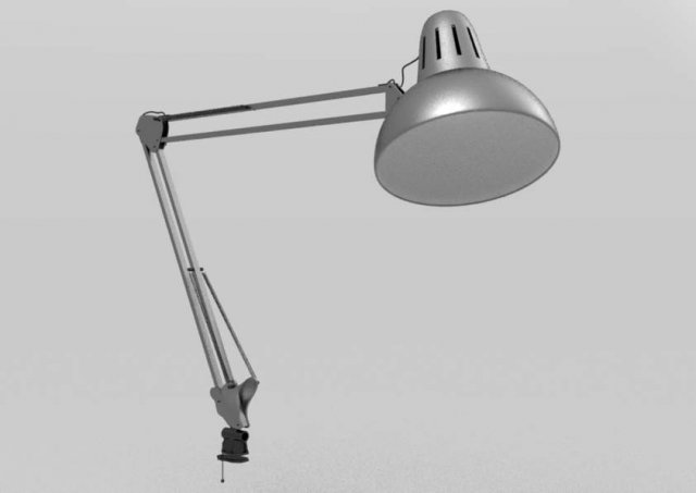 flexible desk lamp 3D in 3DExport
