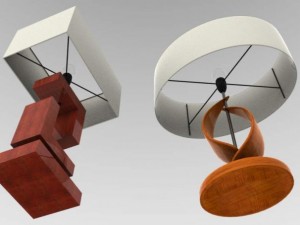 set of two lamps 3D Model