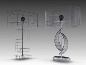 set of two lamps 3D Model