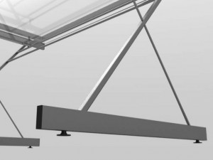 computer glass desk 3D Model