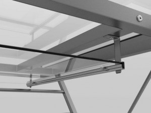 computer glass desk 3D Model