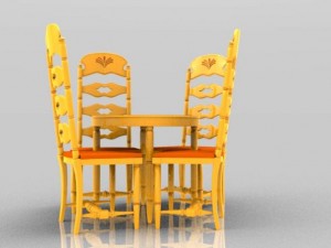 breakfast table 3D Model