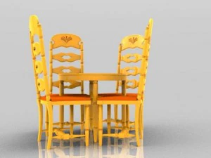 tavolo per la colazione Modello 3D