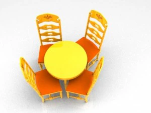 tavolo per la colazione Modello 3D