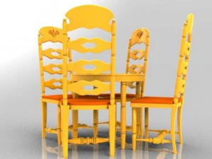 tavolo per la colazione Modello 3D