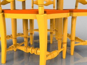 breakfast table 3D Model