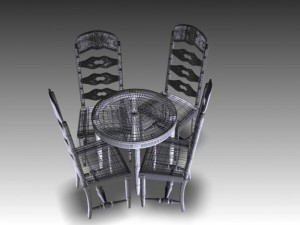 breakfast table 3D Model