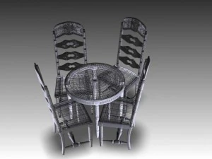 tavolo per la colazione Modello 3D