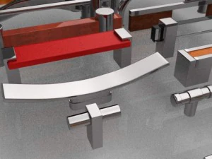 Set mit 35 M&ouml;belgriffen und -kn&ouml;pfen 3D Modell
