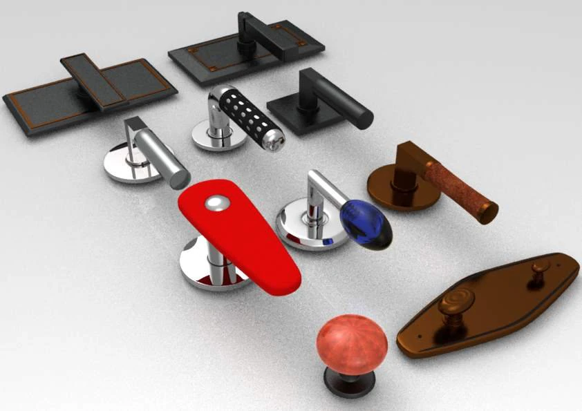 Türgriffe 3D Modell .c4d .max .obj .3ds .fbx .stl .blend