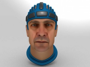 face with helmet 3D Model