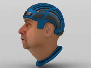 face with helmet 3D Model