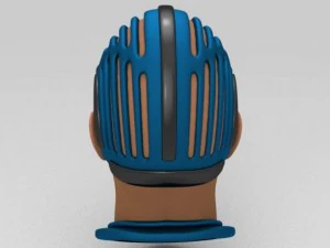face with helmet 3D Model
