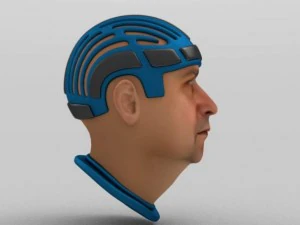 face with helmet 3D Model